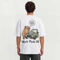 Unisex Work Mode ON Capybara Oversized T-Shirt | Funny Meme Tee