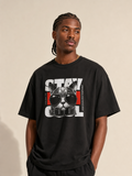 Unisex Stay Cool Cat Oversized Graphic Tee